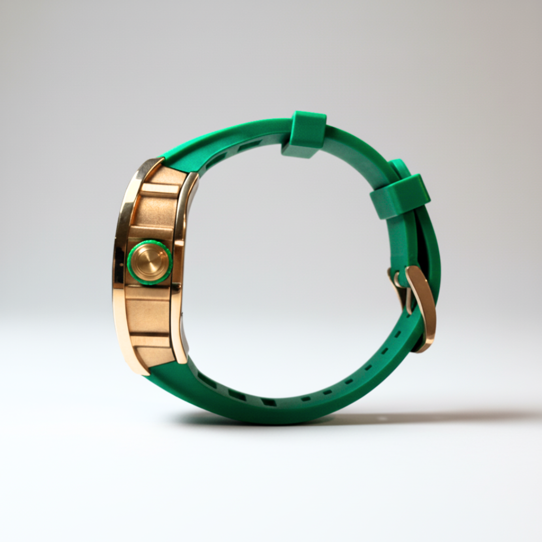 Valentino Crystal Rose Gold Emerald