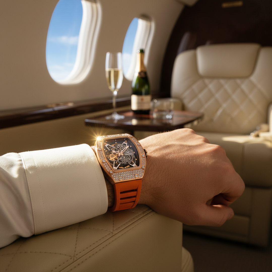 Valentino Crystal Rose Gold Solar Edge