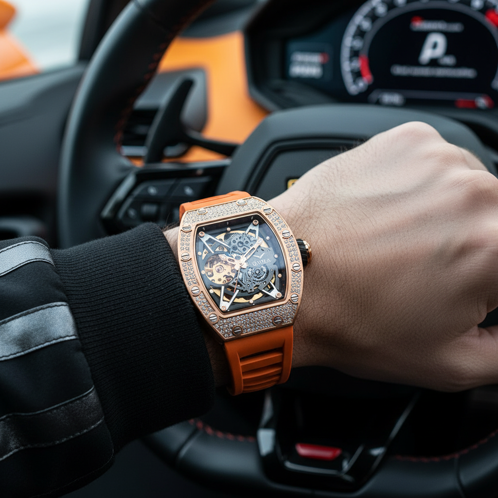 Valentino Crystal Rose Gold Solar Edge