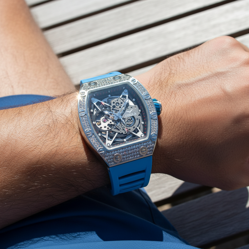 Valentino Crystal Silver Blue Phantom