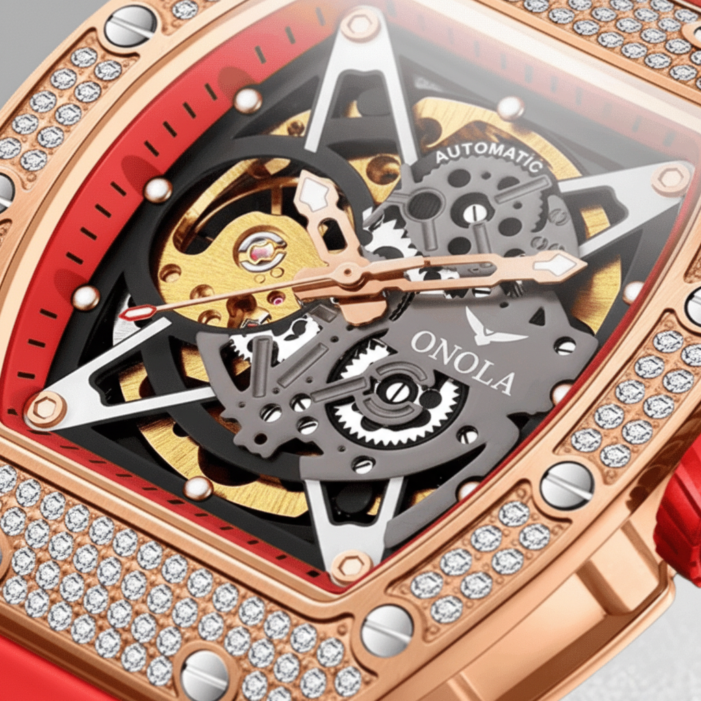 Valentino Crystal Rose Gold Scarlet