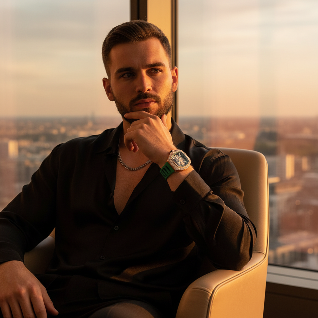 Valentino Crystal Rose Gold Emerald