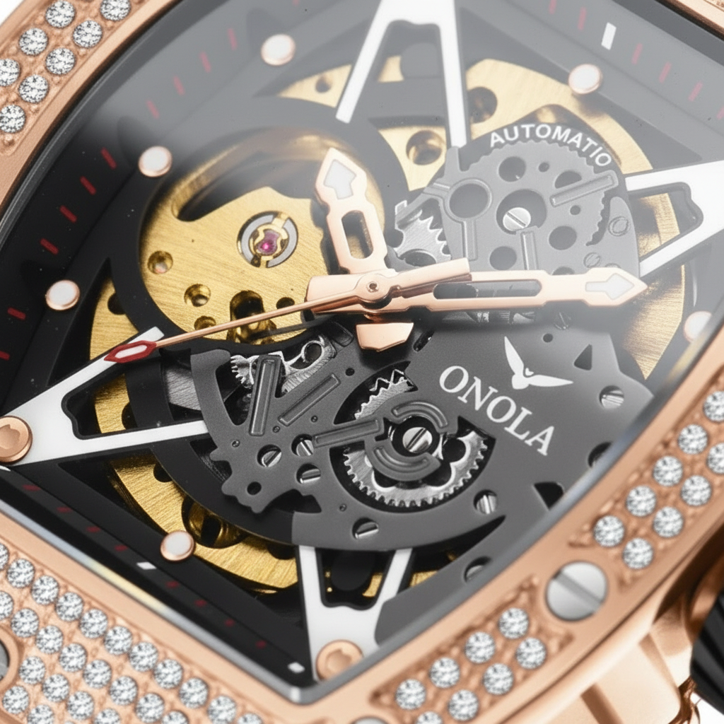 Valentino Crystal Rose Gold Obsidian