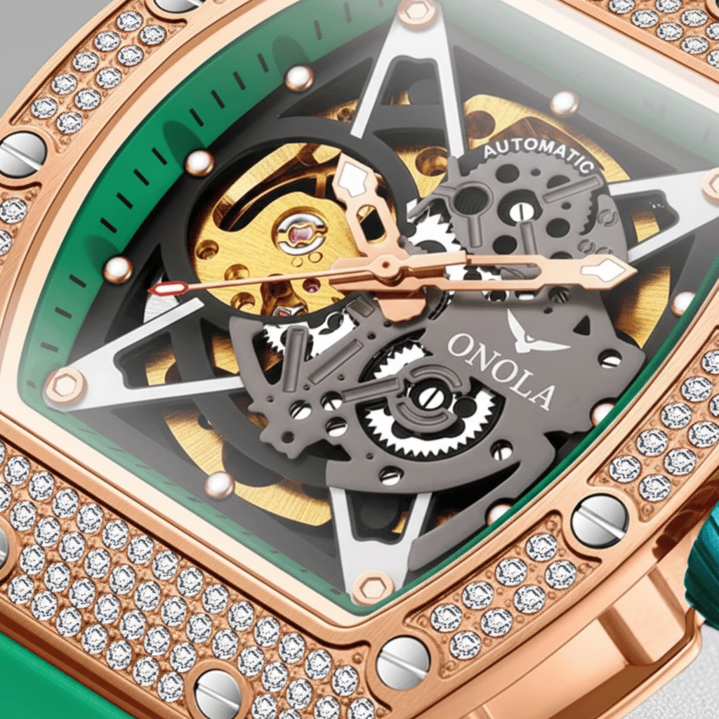 Valentino Crystal Rose Gold Emerald