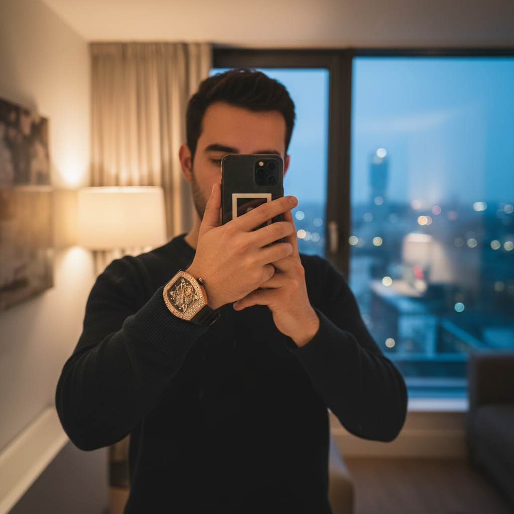 Valentino Crystal Rose Gold Obsidian