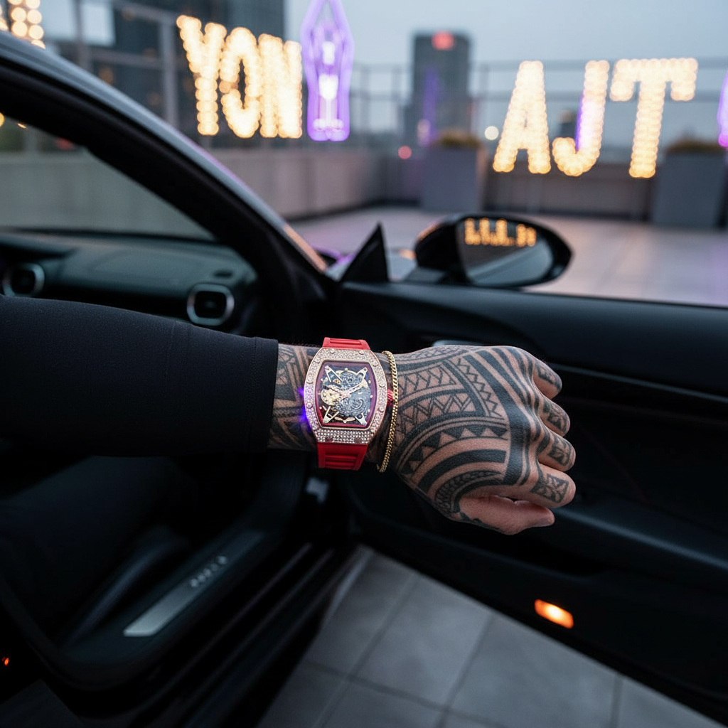 Valentino Crystal Rose Gold Scarlet